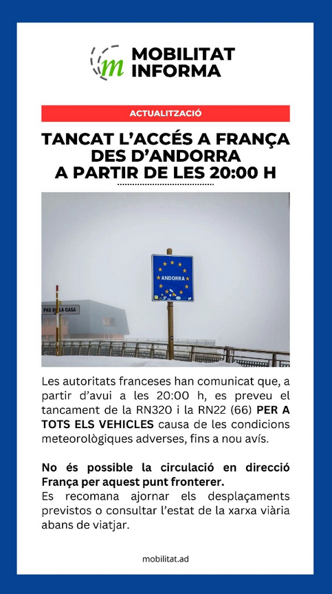 tancament acces frança