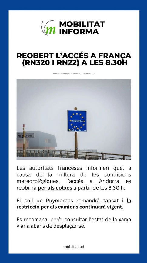 reobert l’accés a França